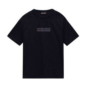 Napapijri Childrens/Kids Box Logo T-Shirt / Black